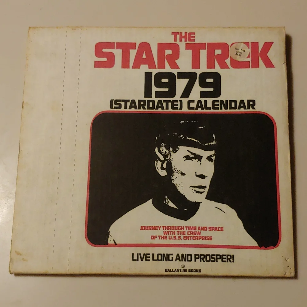 Vtg Star Trek 1979 Calendar w/ Original Packaging (=2029）